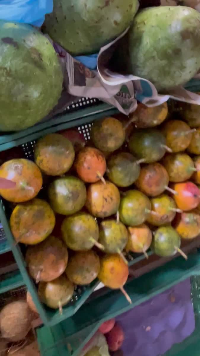 Fresh produce at a local market in Jaco, Costa Rica