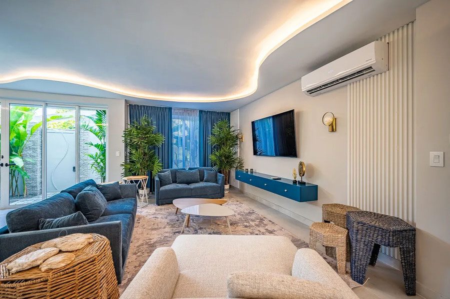 Casa VIP 12 — 10-suite beachfront villa in Jacó, luxury suite, living space or villa view