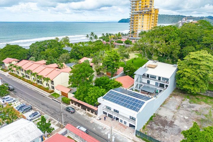 Casa VIP 5 — 13-bedroom beachfront villa in Jacó Beach, balcony view over Jacó