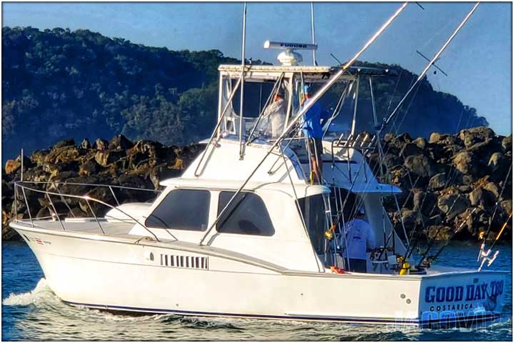 36' Hatteras GD Sportfish sport fishing charter at Los Sueños, Costa Rica