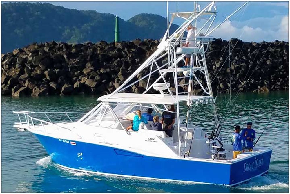35' Cabo Express Sportfish sport fishing charter at Los Sueños, Costa Rica